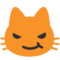 Cat Face With Wry Smile emoji on Google